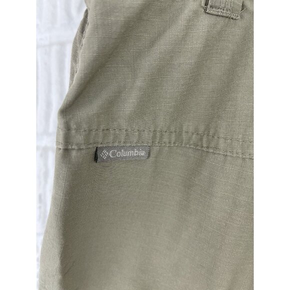 Columbia Shorts Mens Large Cargo Tan 9 Inch Inseam Outdoor Camping Fishing Hike - Picture 6 of 9
